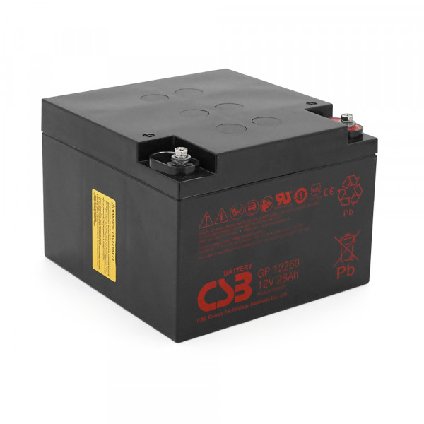 Акумуляторна батарея CSB GP12260, 12V 26Ah (166х175х125 мм), Q2/72 (В'ЄТНАМ)