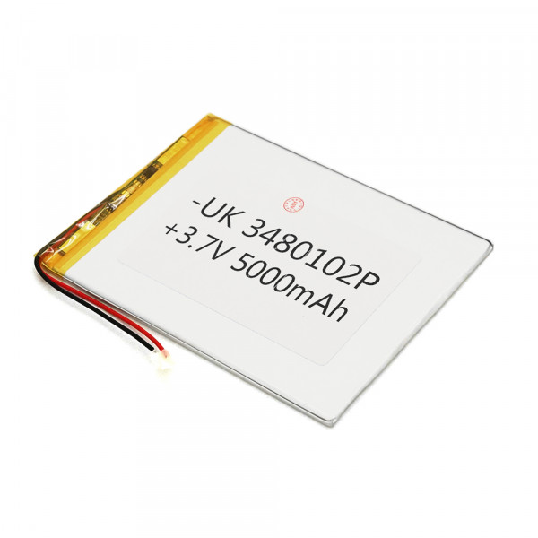 Літій-полімерний акумулятор 4*80*102mm 3,7V (Li-ion 3.7В 5000мА·год)
