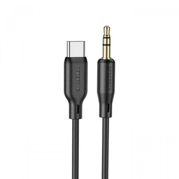 Кабель Borofone BL18 Jack 3.5mm(M) =>Type-C(M), 1м, Black, Box