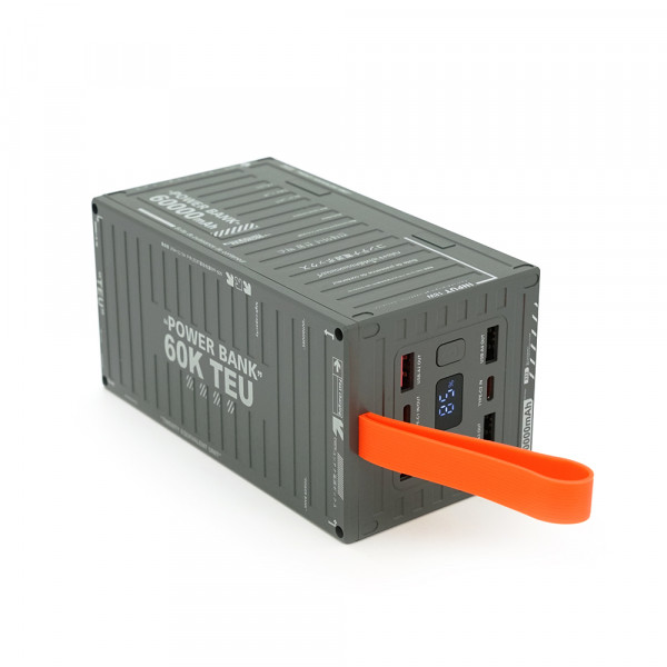 Power Bank Remax RPP-609 60000mAh, PD 20W+QC 22.5W, Gray, 1.275kg