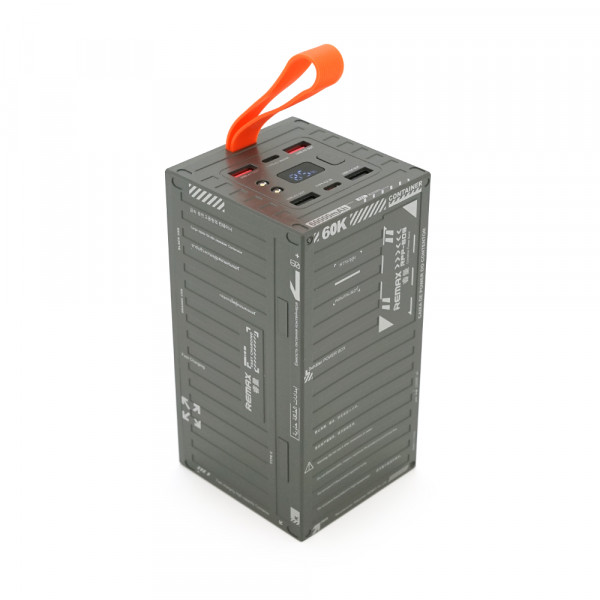 Power Bank Remax RPP-609 60000mAh, PD 20W+QC 22.5W, Gray, 1.275kg