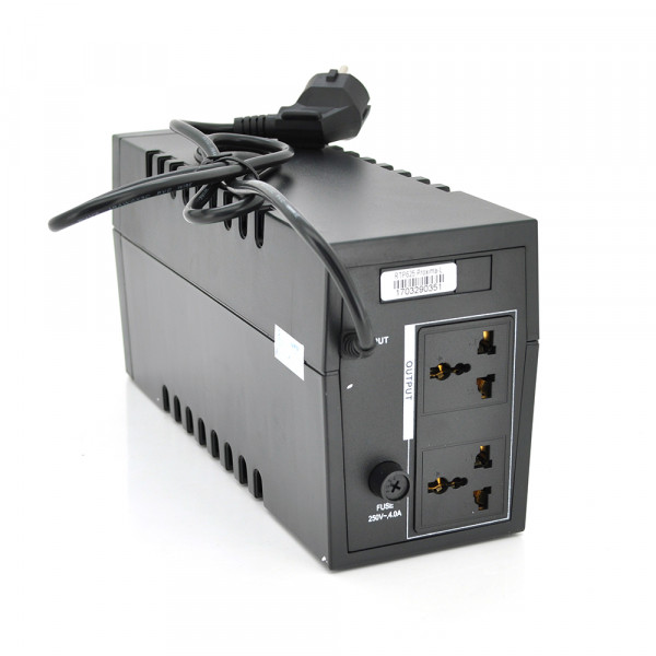 ДБЖ Ritar RTP625 (375W) Proxima-L, LED, AVR, 2st, 2xUNIVERSAL socket, 1x12V7Ah, plastik Case ( 300 x 100 x 140 )