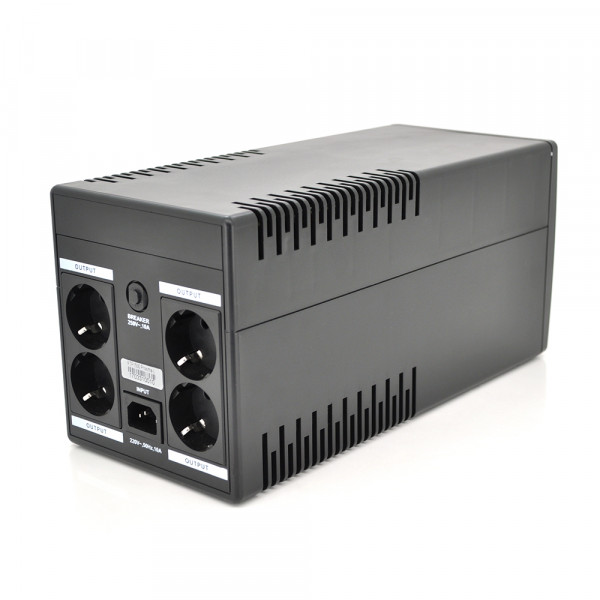 ДБЖ Ritar RTP1500 (900W) Proxima-L, LED, AVR, 3st, 4xSCHUKO socket, 2x12V9Ah, plastik Case  ( 340 x 140 x 170 ) Q2