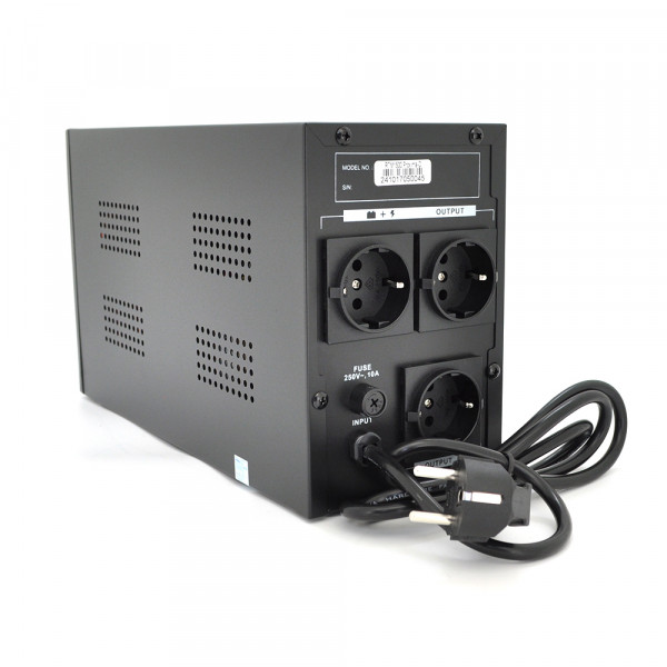 ДБЖ Ritar RTM1500 (900W) Proxima-D, LCD, AVR, 3st, 3xSCHUKO socket, 2x12V9Ah, metal Case (350х120х190) Q2