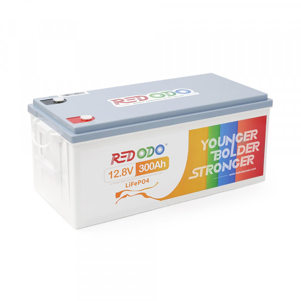 Акумуляторна батарея LiFePO4 Redodo 12.8V 300Ah , 3840Wh, BMS 200A, 522*240*218мм