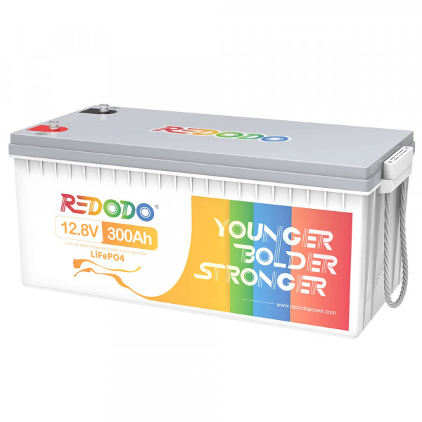 Акумуляторна батарея LiFePO4 Redodo 12.8V 300Ah , 3840Wh, BMS 200A, 522*240*218мм