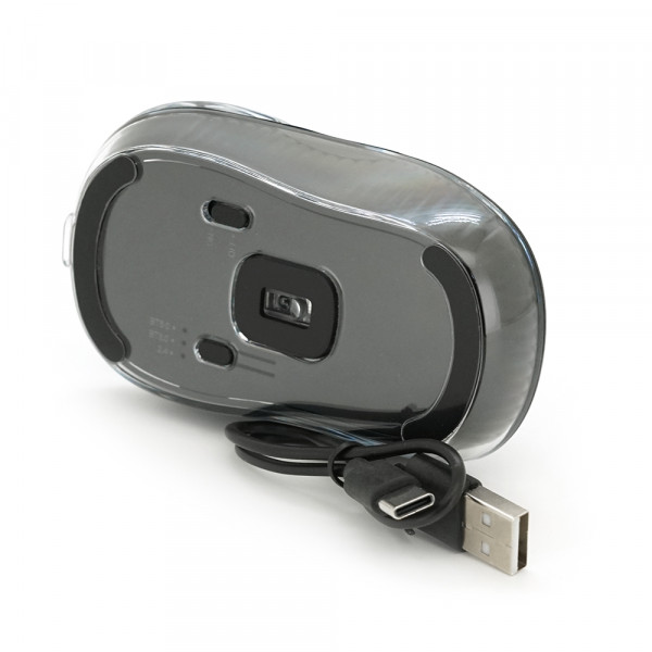 Миша бездротова JEDEL WD141, 1200-1600DPI, Black, 2.4GHZ+Bluetooth 5.0, Box