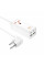 Мережевий фільтр HOCO AC10A на 1 розетку + 2 USB + 2 USB-C, 65W, кабель 1,5 м, 220В, White, Box