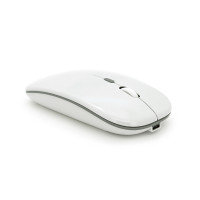 Миша бездротова iMICE E-1300, 4 кнопки, 800/1200/1600 DPI, 2.4Ghz, 10м, Windows XP/Vista/Win7/8/10 Mac OS X, Rechargable, White, BOX