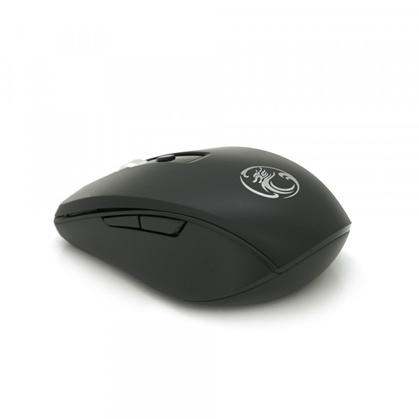 Миша бездротова iMICE E-1500, 6 кнопок, 800/1200/1600 DPI, 2.4Ghz 10м, Windows XP/Vista/Win7/8/10 Mac OS X, Rechargable, Black, BOX, Q100