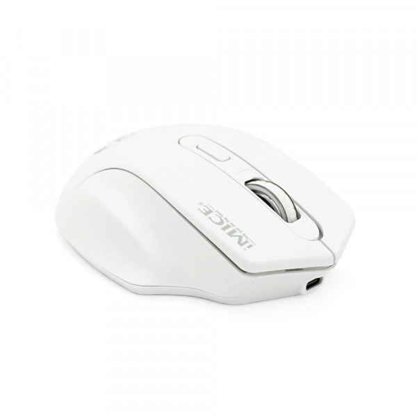 Миша бездротова iMICE G-1800, 4 кнопки, 800/1200/1600 DPI, 2.4Ghz 10м, Windows XP/Vista/Win7/8/10 Mac OS X, Rechargeable, White, COLOR BOX