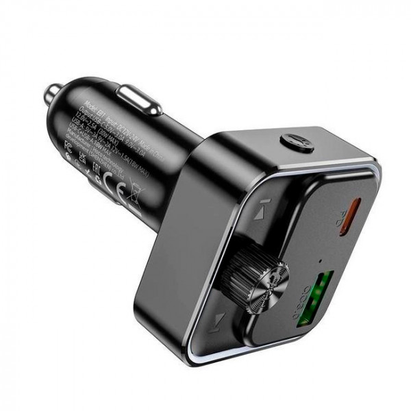 FM-модулятор HOCO E81, Black, Box
