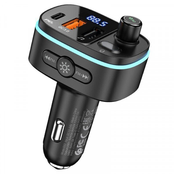 FM-модулятор HOCO E62, Black, Box