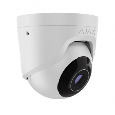 5 Mp дротова охоронна IP-камера Ajax TurretCam (5 Mp/4 mm) White