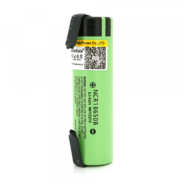 Акумулятор 18650 Li-Ion LiitoKala Lii-34B-N, 3400mAh (3200-3400mAh), 3.7V (2.75-4.2V), Green, PVC BOX