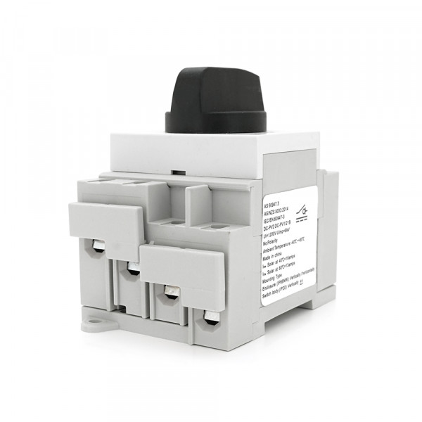 Поворотний вимикач зовнішнього монтажу HGN4-NL1-16, DC1000V, 16A, 4P, Grey