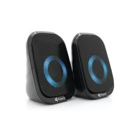 Колонки 2.0 Kisonli X7 для ПК та ноутбука, USB + 3.5mm, 2x3W, 20Hz-20KHz, Black