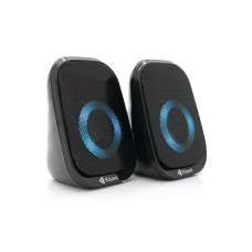 Колонки 2.0 Kisonli X7 для ПК та ноутбука, USB + 3.5mm, 2x3W, 20Hz-20KHz, Black