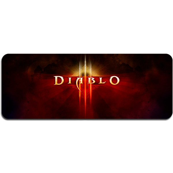 Килимок 400*900 тканинний "Diablo6" з боковою прошивкою, товщина 2 мм, Пакет