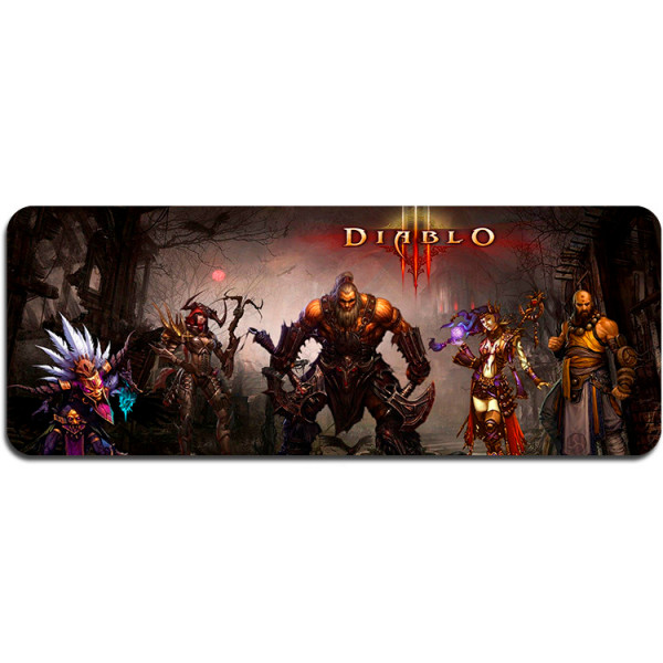 Килимок 400*900 тканинний "Diablo8" з боковою прошивкою, товщина 2 мм, Пакет