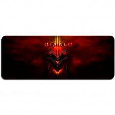 Килимок 400*900 тканинний "Diablo7" з боковою прошивкою, товщина 2 мм, Пакет