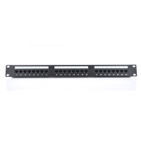 Патч-панель RITAR 24 порти UTP DUAL кат 5Е 19 "1U НЕ екранована чорна Q25