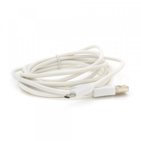 Кабель USB 2.0 (AM/Miсro 5 pin) 2,0м, білий, Пакет