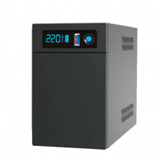 ДБЖ Ritar E-RTM-LI-1200 720 Вт (200 Вт), РК-дисплей, AVR, 3 шт., 2xSCHUKO розетка, акумулятор LiFePO4 x 25.6V154WH, металевий корпус (305*85*141) 5 кг (372*278*440)