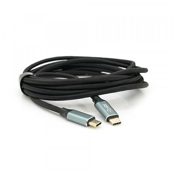 Кабель USB 2.0 (AM / Місго 5 pin) 1м, прозорий синій, Пакет, Q250