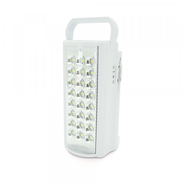 Ліхтар переносний ALMINA DL-2424LED, 2 режими (16+8Led), вбудований аккум, корпус пластмас, кабель 220В, Mix color, Box