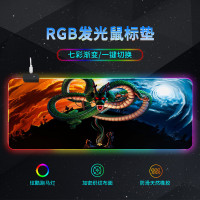 Килимок 300*800 для миші "Magic Dragon" тканинний з боковою прошивкою, товщина 3 мм, RGB підсвічування, живлення USB 1,8 м, Color Box
