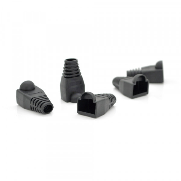 Ковпачок ізолюючий Merlion RJ-45 Black Cat.5 (100 шт / уп.) Q100
