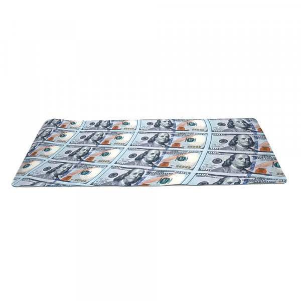 Килимок 400*900 тканинний Banjamin з боковою прошивкою, товщина 4 мм, колір Gray, Пакет