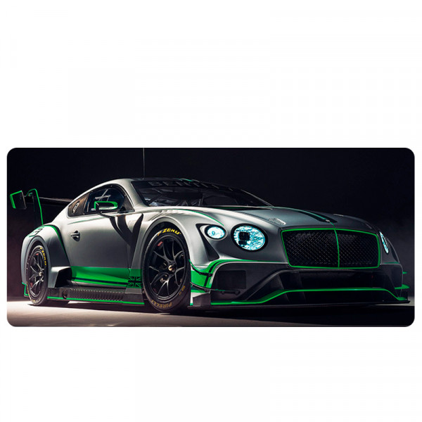 Килимок 300*800 тканинний Bentley Continental GT3 з боковою прошивкою, товщина 3 мм, Grey, Пакет