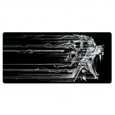 Килимок 300*700 тканинний Ghost Wolf з боковою прошивкою, товщина 2 мм, Black, Пакет