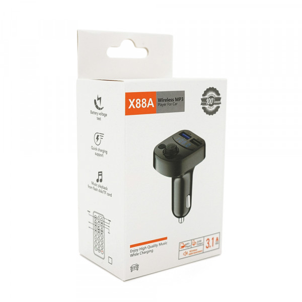 FM-модулятор X88A, USB, TF, 49.5х41х36