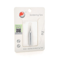 Жало для паяльника BAKKU BK-900M-T-I,silver, 4*6,3mm, мідь, гальванічне покриття, висока теплопровідність, швидке нагрівання, широкий конус