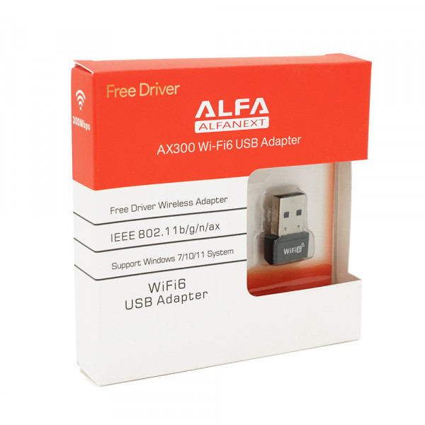 Бездротовий адаптер Wi-Fi6-USB LV-UAX08D,AIC8800F, 802.11bgn, 150MB, 2.4 GHz, Win10/8.1/8/7/XP,Mac OS X 10.7~10.10 and Linux, Box