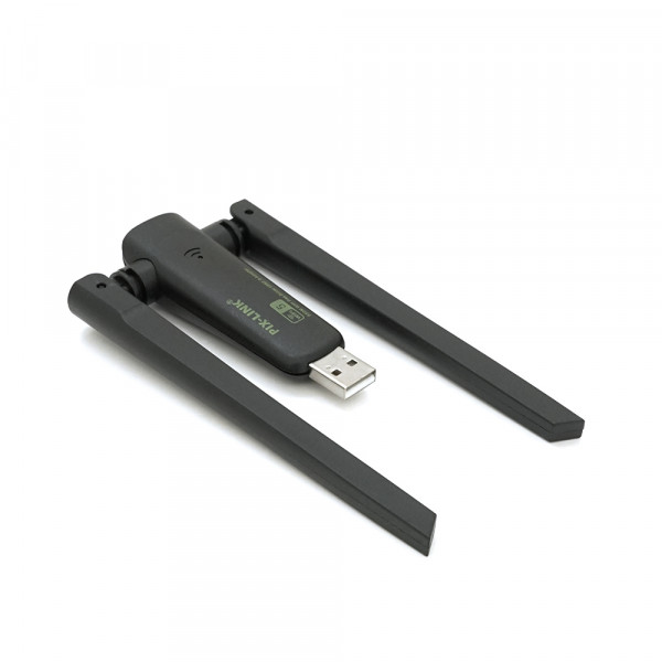 Бездротовий мережний адаптер Wi-Fi-USB LV-UAC23D, RTL8811CU, з подвійною антеною, 802.11 a/с, 600Mbps, Box