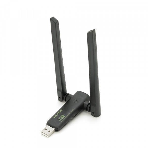 Бездротовий мережний адаптер Wi-Fi-USB LV-UAC23D, RTL8811CU, з подвійною антеною, 802.11 a/с, 600Mbps, Box
