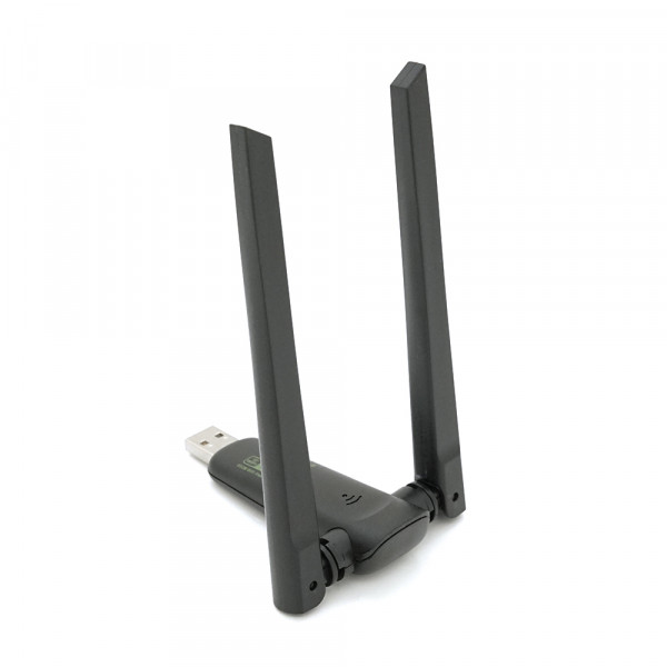 Бездротовий мережний адаптер Wi-Fi-USB LV-UAC23D, RTL8811CU, з подвійною антеною, 802.11 a/с, 600Mbps, Box