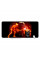 Килимок 400*800 тканинний "Fire musician" з боковою прошивкою, товщина 3 мм, колір Black-red, Пакет