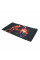 Килимок 400*800 тканинний "Fire musician" з боковою прошивкою, товщина 3 мм, колір Black-red, Пакет