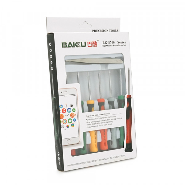 Набір інструментів BAKKU BK-8700 (for Nokia, Apple, Samsung), Blister-box