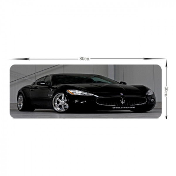 Килимок 300*800 тканинний Maserati з боковою прошивкою, товщина 3 мм, Black, Пакет