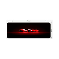 Килимок 300*800 тканинний Ferrari PFP з боковою прошивкою, товщина 3 мм, Red, Пакет