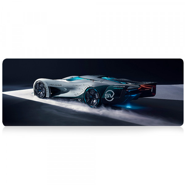 Килимок 300*700 тканинний Jaguar з боковою прошивкою, товщина 2 мм, Gray, Пакет