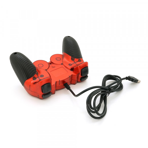 Геймпад Brazzers BR-8600 провідний для ПК, USB 2.0, Double Shock, Red, Blister