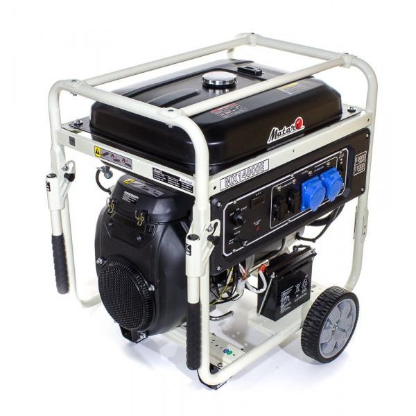 Бензиновий генератор Matari MХ14000E (10 кВт), однофазний 220V, 50Hz, об'єм бака 50л, стартер (без АКБ)