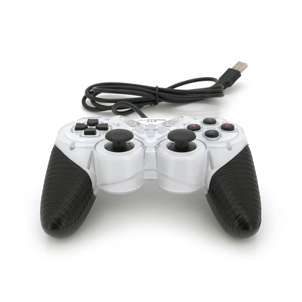 Геймпад Brazzers BR-8600 провідний для ПК, USB 2.0, Double Shock, White, Blister